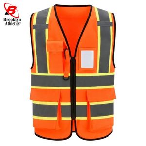 Custom Printed Hi Vis <b>Vest</b> <b>Personalised</b> High Visibility Adult Safety <b>Vest</b> Waterproof Polyester Material Custom Logo Support - Product Image 3