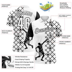 Polos personalizados OEM con impresión de logotipo, tela de secado rápido y ajuste elegante para trabajo o uso casual - Product Image 3