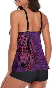 Ensemble de bikinis à coupe haute pour femmes Maillot de bain imprimé pour la plage Maillot de bain sexy Push Up Maillots de bain d'été New Hollow Out Maillots de bain - Product Image 3