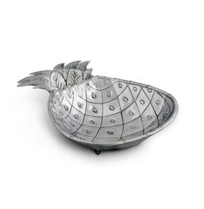 Bol de service pour fruits et boissons à double compartiment de qualité supérieure en aluminium avec poignée en bois de cerf Design unique Respectueux de l'environnement - Product Image 2