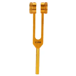 Tuning Forks Médicos C256 Gold Color Revestido Otologia Instrumentos Cirúrgicos Sound Bath Tools Tuning Fork Fabricante Profissional