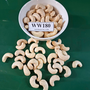 Servicio 24 horas Anacardos W180 W180 Anacardos Estándares europeos SANTIGO Kaju Badam - Product Image 1