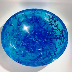 Bol à fruits en résine brun ondulé brillant, fait à la main, écologique, vaisselle de fête pour la cuisine, vaisselle de table, origine indienne - Product Image 3