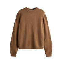 Elegante Damen-Strickjacke mit Rundhals ausschnitt Herbst Winter Warme einfarbige Strickwaren Streetwear-Stil für Pendler