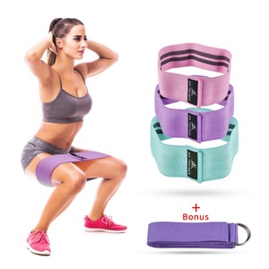 Fabric Resistance Bands Heavy Duty Booty Bands Glute <b>Leg</b> Set Hip Circle Non Slip Non-Slip Glute Band Set - Product Image 4