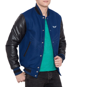 Nouvelle veste à la mode Letterman avec des manches en cuir bon marché de haute qualité Tissu de haute qualité Prix-Nouveau design - Product Image 5