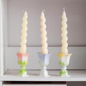 Portavelas de cerámica Lotus en oferta para decoración de escritorio y sala de estar - Product Image 6