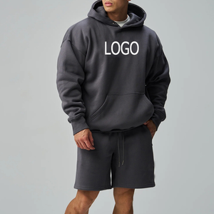 Sweat à capuche uni décontracté de haute qualité, personnalisable avec logo imprimé, en coton tricoté 100% écologique, respirant, coupe classique, idéal pour l'hiver - Product Image 3