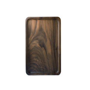 Bandeja de Servir de Madera Ecológica Hecha a Mano de Alto Estándar con Asas de Metal, Acabado Pulido, Grabado Personalizable, Decorativa para el Hogar - Product Image 4
