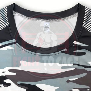 2026 Vente en gros Service OEM ODM Prêt-à-porter Lavable en machine Séchage rapide Haute qualité Ensemble 2 pièces imprimé Spandex/Nylon Rash Guard - Product Image 5