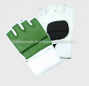 ร้อนขายครึ่งนิ้วเตะมวยถุงมือความปลอดภัยต่อสู้ถุงมือขายส่งครึ่งนิ้วหนัง PU MMA เจาะถุงมือกีฬา - Product Image 4