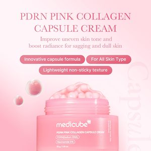 Medicube Pink PDRN Collagen Capsule Cream, Ampolla Coreana para el Cuidado de la Piel, Suero Hidratante, Loción y Crema, Belleza Coreana - Product Image 2