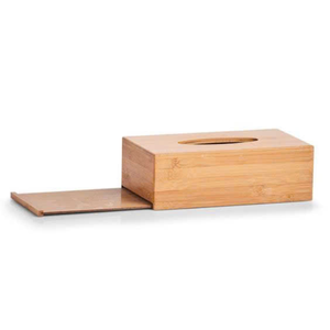 Caja de pañuelos de madera rectangular con servilletero con tapa deslizante para decoración de baño u oficina de granja rústica - Product Image 6