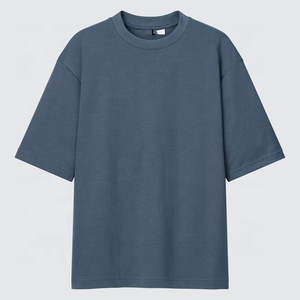 เสื้อยืดปักลายสีทึบโลโก้ผ้าฝ้าย100% ลูกเรือเสื้อยืดฟิตเนสผู้ชายใส่ได้ทุกเพศ - Product Image 2