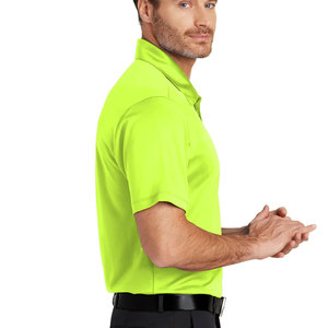 Polo pour hommes 100 % coton, manches courtes, coupe classique, design tendance, chemise de golf anti-plis, polo tricoté uni - Product Image 3