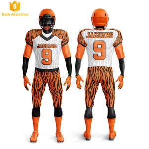 Conjuntos de uniformes de fútbol americano 100% poliéster transpirable impreso sublimado personalizable Unisex ropa deportiva para adultos - Product Image 1