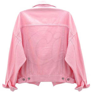 Chaqueta vaquera transpirable de material duradero para mujer, chaqueta vaquera de algodón 100% de alta calidad para mujer - Product Image 2