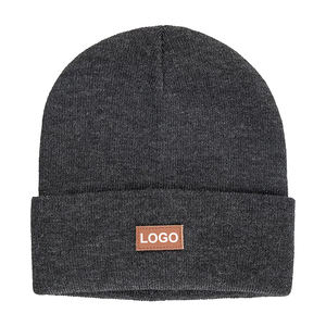 Wholesale High Quality Cotton Outdoor Beanie <b>Caps</b> Custom Logo <b>Skull</b> Winter Hat Beanies <b>Men</b> Women Latest Design Headwear Printing - Product Image 2
