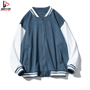 Blouson universitaire d'hiver personnalisable en laine fine/viscose, broderie frontale, coupe ample et carrée, reversibles, respirant, style Letterman - Product Image 2