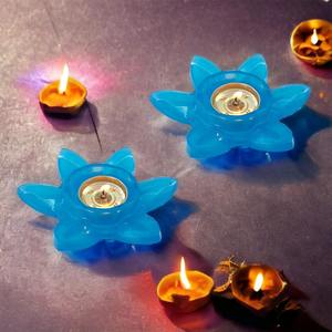 Portavelas de resina de lujo, Diseño Artesanal para bodas y aromaterapia, soporte de vela de resina abstracta al costo más bajo - Product Image 6