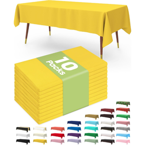 ผ้าปูโต๊ะแบบใช้แล้วทิ้งรูปสี่เหลี่ยมผืนผ้า  สี ความหนา  วัสดุ BOPP PVC  แบบกำหนดเองได้  สำหรับงานแต่งงาน  งานคริสต์มาส  งานปาร์ตี้  แคมป์ปิ้ง  ใช้ในครัวเรือน - Product Image 6