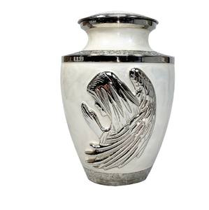 โกศทองเหลืองสำหรับเผาเถ้ากระดูกสีฟ้าและสีฟ้าสำหรับงานศพของมนุษย์ - Product Image 6