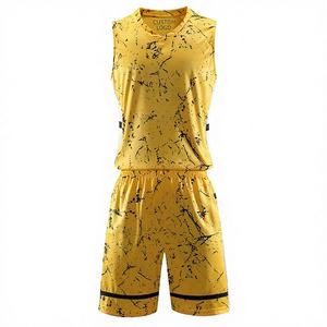 Conjunto de Uniforme de Baloncesto Digital Personalizado de Alta Calidad Premium, Talla Grande, Transpirable, de Secado Rápido, 100% Poliéster, Unisex, para Adultos, Pakistán - Product Image 1