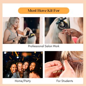 Custom Made <b>Hair</b> <b>Extension</b> Tools <b>Hair</b> Ring Pinky Braiding Tool Stitch Braids Quick Braid Finger Parting Tool & Sectioning Rings - Product Image 6