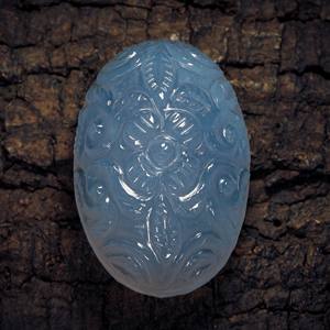 Calcedonia azul hecha a mano de alta calidad, piedra preciosa tallada, corte ovalado Natural, cambio de Color, la mejor joyería a granel, piedras preciosas sueltas - Product Image 1