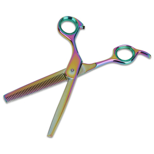 Tijeras de peluquero con mango de acero inoxidable profesional, hoja recta afilada para adelgazar, corte de pelo, hombres, mujeres, para salones de belleza - Product Image 3