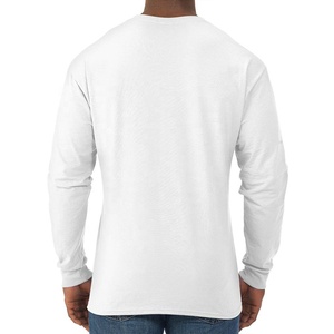 Custom <b>White</b> Color Long Sleeve <b>Shirt</b> Men's 100% Cotton Tshirt Luxury Quality O-neck <b>Blank</b> Streetwear Oversize <b>Shirt</b> - Product Image 3