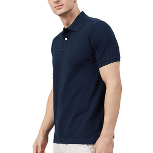 T-shirts polo noirs de haute qualité à manches courtes polos de golf pour hommes vente en gros de polos brodés avec logo personnalisé vierge - Product Image 3