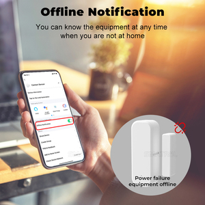 UEMONスマートホームオートメーション ブラックカラー ワイヤレスWiFi＆Zigbeeドア検知器/WiFiドア窓アラームセンサー - Product Image 3