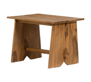 Wood Rectangular Accent <b>Stool</b> Made in India Handmade Commercial Buyers Usage Hotel Room Restaurant Indoor Outdoor Living Room - Product Image 1