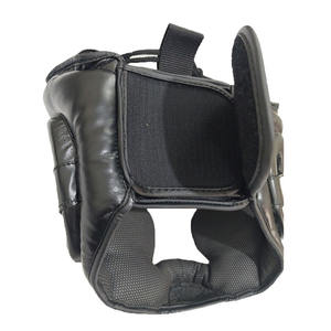 Nuevos protectores de cabeza de cuero Premium para hombres y protección facial completa para Artes Marciales Kick Boxing Head Guard - Product Image 4