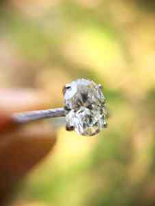 Anillo solitario de moissanita Vintage de Plata de Ley 925, regalo de compromiso hecho a mano - Product Image 4