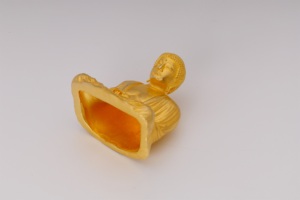 รูปปั้นพระพุทธเจ้าคามาคุระสีทองดั้งเดิมซื้อชิ้นโลหะสำหรับตกแต่งโชว์เครื่องประดับ - Product Image 5