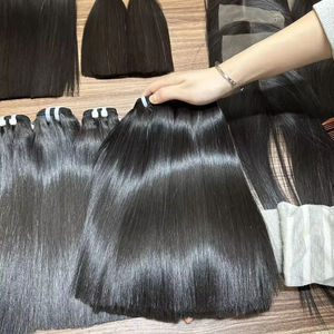 Super doble hueso recto 100% cabello humano cabello vietnamita sin procesar Color Natural tendencia caliente - Product Image 1