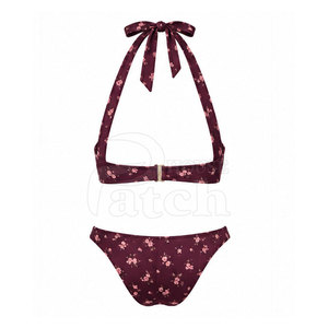 Hermoso Conjunto de Bikini de Dos Piezas para Mujer, Traje de Baño con Braguita de Corte Alto, Diseño Personalizado, Tela Elástica, para Piscina, Playa y Vacaciones - Product Image 4