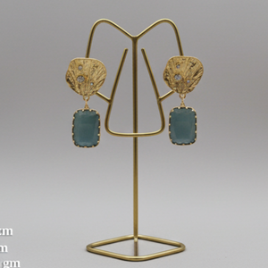 Elegant <b>Antique</b> High <b>Gold</b> Earrings Traditional Indian Handmade Ethnic <b>Jewellery</b> Perfect for Weddings, Festivals and Party Wear - Product Image 5