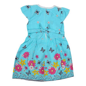 Robe brodée pour filles - Bleu - Product Image 3