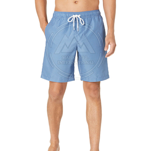 กางเกงขาสั้นผู้ชายแบบลำลองสีล้วนสำหรับกิจกรรมกลางแจ้งย้อมสีล้วน100% ผ้าฝ้ายและตาข่ายสไตล์ใหม่ - Product Image 2