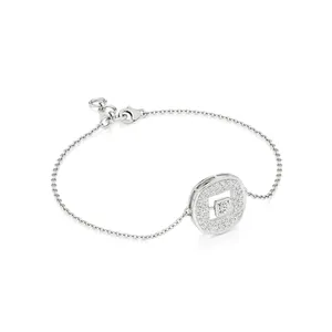 Pulsera de Cadena con Diamantes Halo Celestial - Product Image 2