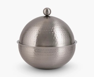 <b>Top</b> Trending Latest Design Casserole Food Warmer in Metal for Serving Use in Events Hotels Hot Pot Round Shape Casserole . - Product Image 4