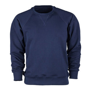 Couleur bleue hommes 100% coton sweats décontractés 2024 nouveauté col rond personnalisé hommes sweat en gros OEM entretenu - Product Image 6