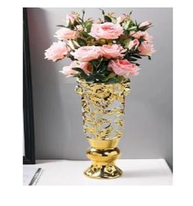 Golden Metal Flower <b>Vase</b> Home Decoration <b>Cheap</b> Price Selling Handmade Wholesale Wedding Hotel Management Metal Gold Flower <b>Vase</b> - Product Image 6