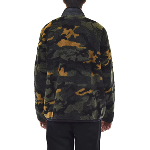 Veste polaire Sherpa ultra chaude pour hommes, col montant, poches latérales zippées, tissu en toile, haute rue, imperméable, respirant, élégant - Product Image 4