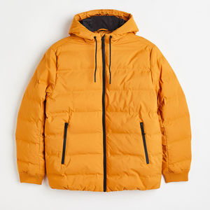 Veste d'hiver longue et fine à capuche personnalisée pour homme, vêtement d'extérieur chaud avec couleurs personnalisées - Product Image 1