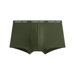 Competitive Price <b>Men</b> Boxer <b>Shorts</b> Mid-Rise Stretch Summer Clothing <b>Men</b> 100% Cotton Custom Logo Bamboo Underwear <b>Men</b> Garment - Product Image 1