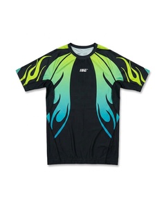 Haut de compression à manches longues pour homme, imprimé par sublimation, pour BJJ MMA, design athlétique, fitness, entraînement, sportswear - Product Image 4